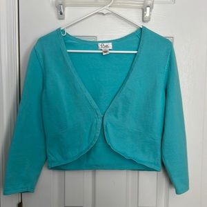 Lilly Pulitzer turquoise shrug versatile comfy per